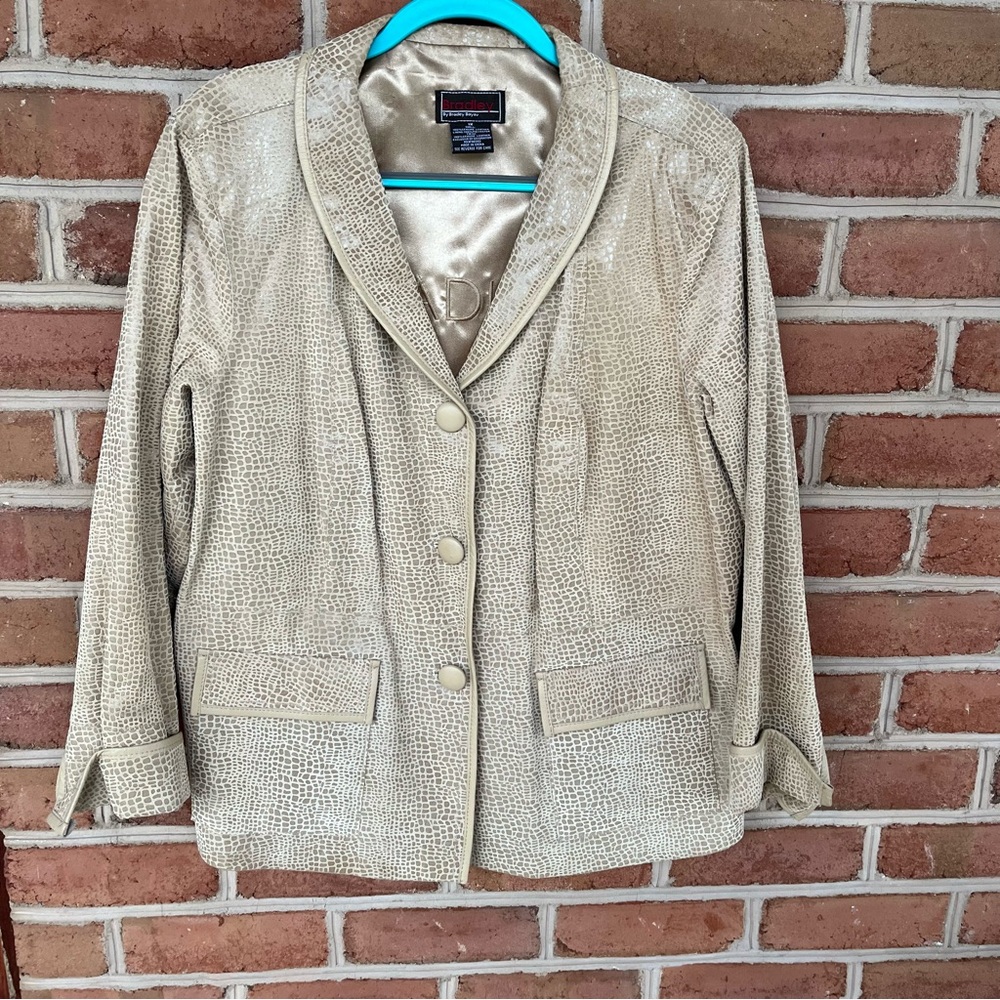 Bradley by Bradley Bayou leather jacket  size: 1X